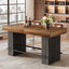 62.2" Bar Table, Industrial Counter Height Pub Dining Table