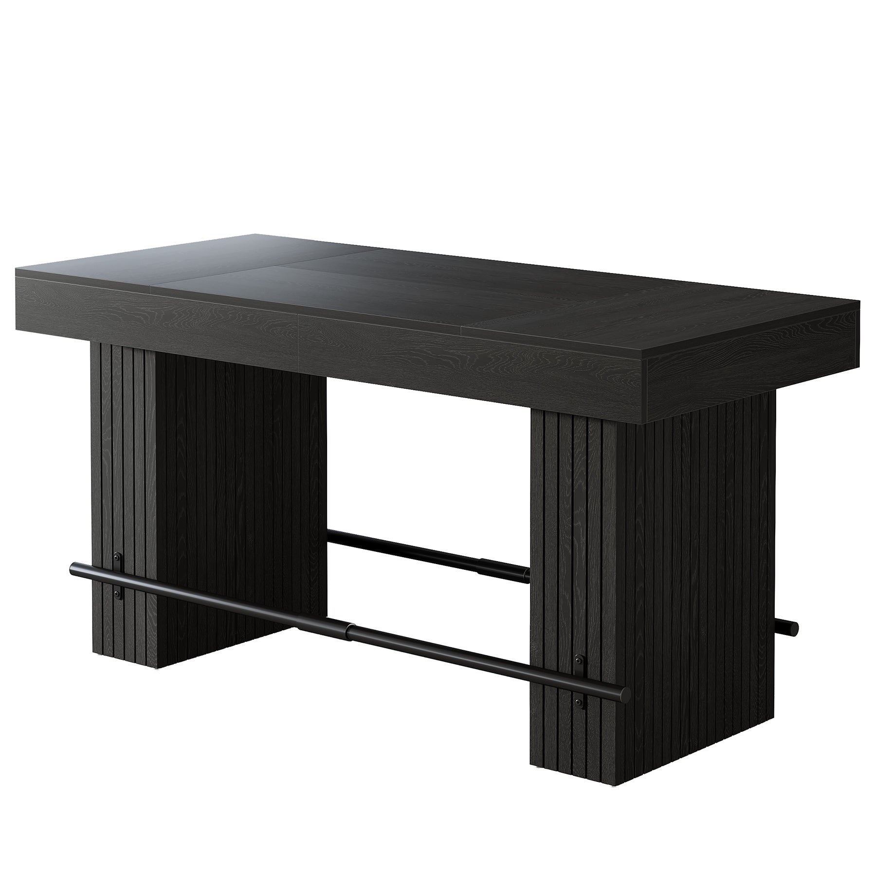 62.2" Bar Table, Industrial Counter Height Pub Dining Table