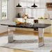 62.5" Dining Table, Modern Luxurious Kitchen Table for 4 - 6 Tribesigns