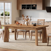 62" Dining Table, Rustic Kitchen Dinner Table for 4 - 6 Tribesigns 3