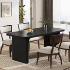 62" Rectangular Dining Table for 4-6, Simple Kitchen Dinner Table