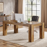 63" Computer Desk, Executive Desk Office Writing Table Workstation Tribesigns 3