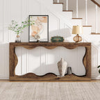 63" Console Table, Farmhouse Entryway Table Couch Table Behind Sofa Tribesigns