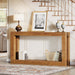 63" Console Table, Farmhouse Entryway Table Sofa Table with Storage Tribesigns