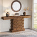 63” Console Table, Farmhouse Sofa Table Narrow Entryway Table Tribesigns