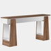 63" Console Table, Mirrored Entrance Table with Thickened Legs Tribesigns