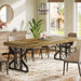 63" Dining Table, Farmhouse Kitchen Dinner Table for 4 - 6 People Tribesigns