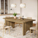 63" Dining Table, Framhouse Kitchen DInner Table For 6 people Tribesigns