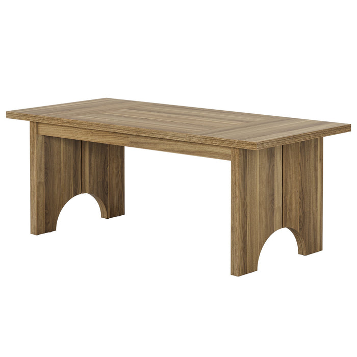 63" Dining Table, Framhouse Kitchen DInner Table For 6 people Tribesigns