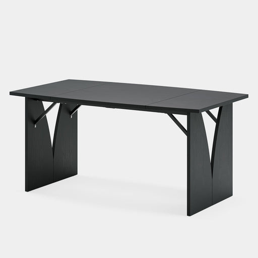 63" Dining Table, Modern Wooden Kitchen Table for 4-6 Tribesigns