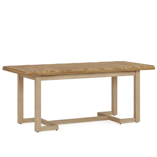 63" Dining Table, Rectangular Wood Kitchen Table for 4-6 Tribesigns
