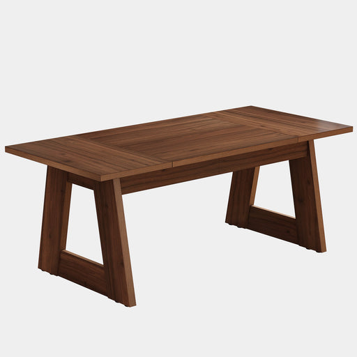 63" Dining Table, Wood Farmhouse Kitchen Table for 4-6 Tribesigns