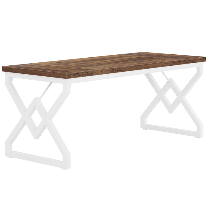 63" Executive Desk, Large Computer Desk for Home Office Tribesigns