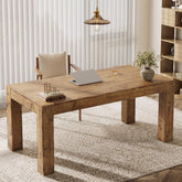 63" Executive Desk, Office Computer Desk with Thick Desktop Tribesigns 3