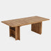 63" Farmhouse Dining Table Wooden Kitchen Table with Shelves for 6 to 8 Tribesigns