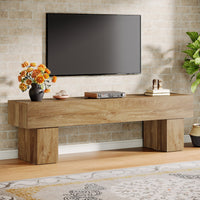 63" Farmhouse TV Stand, Media Console Table Entertainment Center Tribesigns