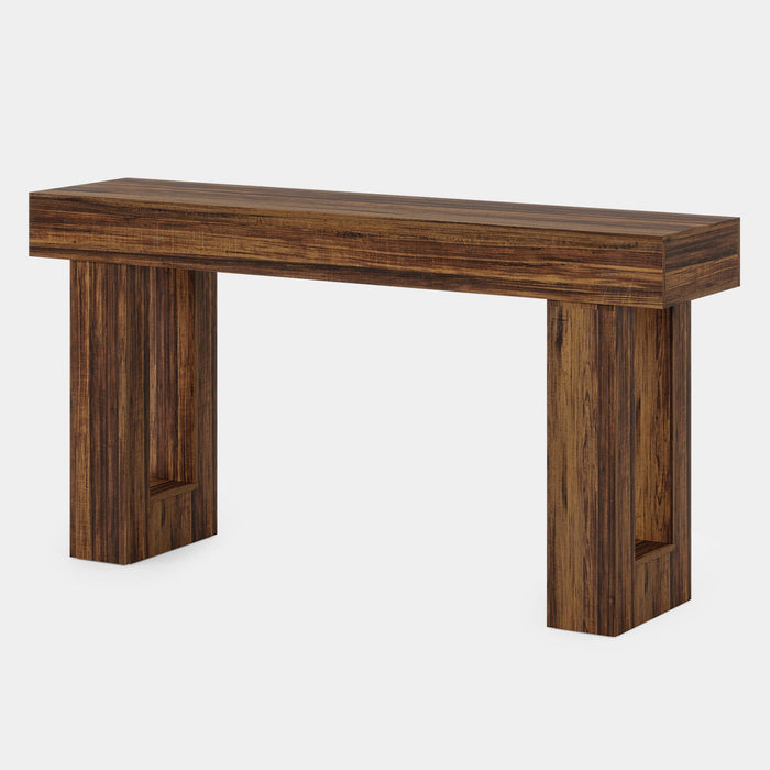 63-Inch Console Table, Farmhouse Wooden Sofa Table Entryway Table Tribesigns