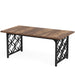 63 - inch Dining Table, Modern Faux Marble Kitchen Table for 6 People Tribesigns