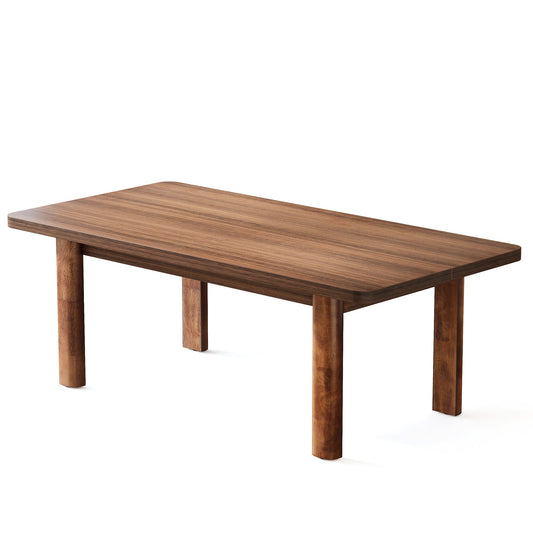 63-Inch Dining Table, Wood Farmhouse Kitchen Table for 4-6 Tribesigns