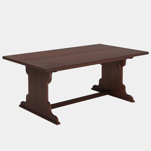 63-Inch Dining Table, Wood Rectangular Kitchen Table for 4-6 Tribesigns