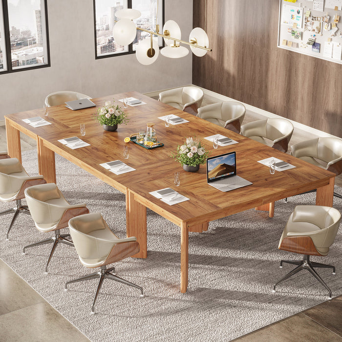 63-inch Executive Desk, Wood Computer Desk Conference Table Tribesigns
