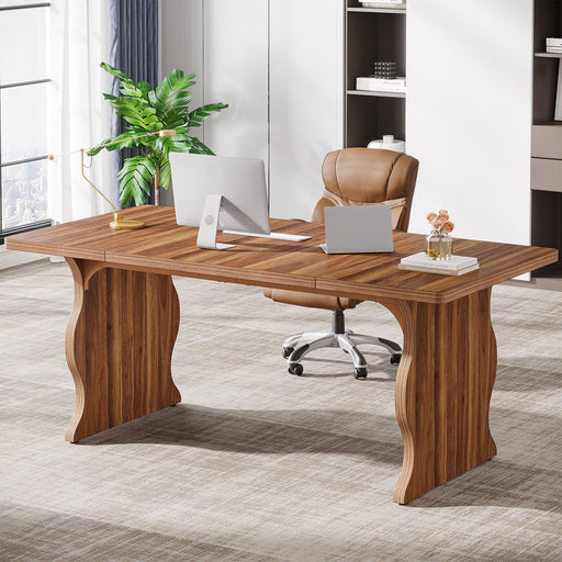 63 - Inch Large Executive Desk, Sturdy Computer Desk Conference Table Tribesigns