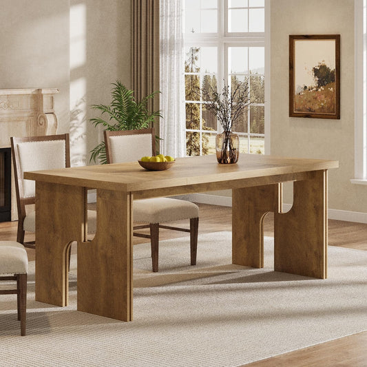 63" Kitchen Dinner Table, Dining Table for 4 - 6 People Tribesigns
