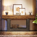 63" Wood Console Table, Farmhouse 2 - Tier Sofa Table Entryway Table Tribesigns