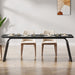 63" Wood Dining Table, Rectangle Kitchen Table for 4 - 6 Tribesigns