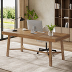 71" Executive Desk, Farmhouse Office Computer Desk with Sturdy Leg