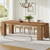 86" Modern Dining Table, Extra Long Kitchen Table for 6-8 3