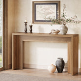 55" Rustic Console Table, Farmhouse Sofa Table Hallway Table Tribesigns 3