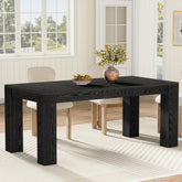 63" Dining Table, Farmhouse Kitchen Dinner Table for 4-6 People 3