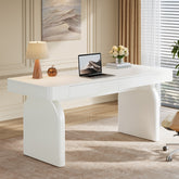 63" Executive Desk, Modern Office Computer Desk with 2 Storage Drawers 3