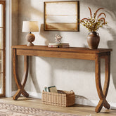 63" Solid Wood Console Table, Farmhouse Entryway Table for Living Room 3