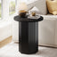 Round End Table, Narrow Side Table Nightstand with Stable Pedestal