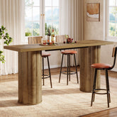 Rectangle Bar Table, 70.9" Counter Height Pub Table for Kitchen Dining Room 3