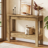 41.34"Console Table, Farmhouse Sofa Table with Storage Shelf for Entryway 3