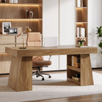 55" Executive Desk, Modern Computer Desk with Sturdy Base