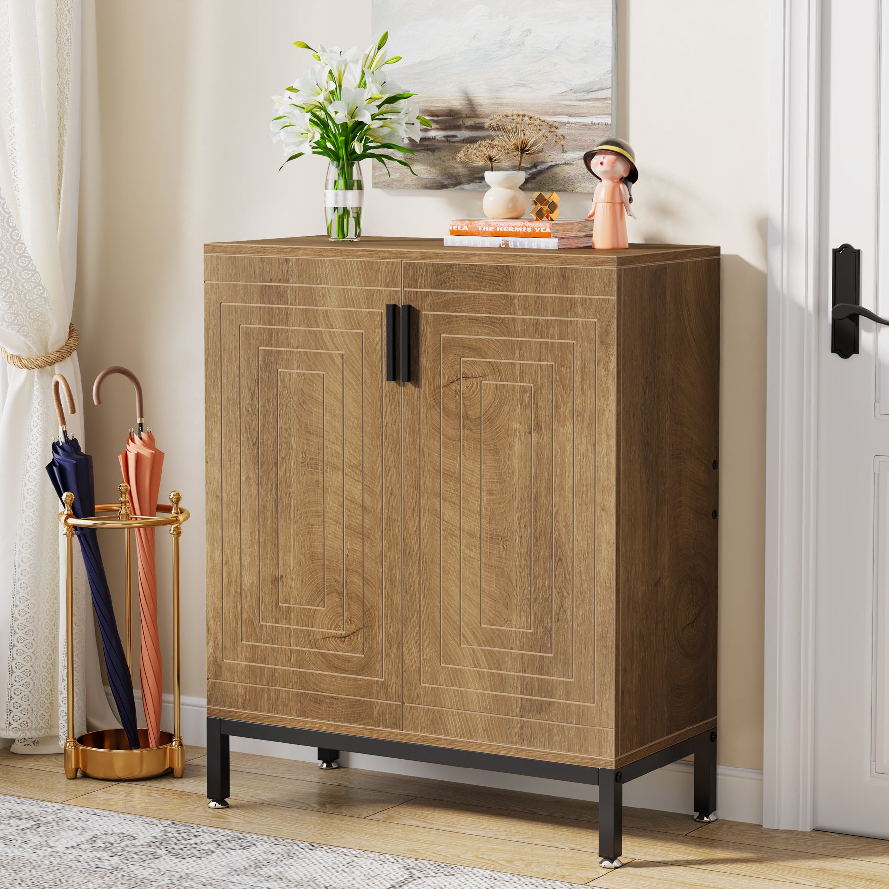 5-Tier Shoe Cabinet, 20 Pairs Entryway Shoe Racks Organizer - Thumbnail 5