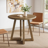 Round Dining Table for 2-4 People, 31.5" Kitchen Table for Dining Room 3