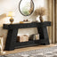 70.87" Console Table, Farmhouse 2-Tier Sofa Table with Open Storage Shelf