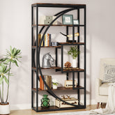 Tribesigns Bookshelf, Industrial Bookcase with 8 Open Storage Shelf Tribesigns 3