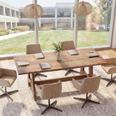 63" Conference Table, Solid Wood Meeting Desk for 4-6 People for Conference Room, Office 3