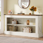 63" Console Table, Long Entryway Table Sofa Table With Storage Tribesigns
