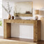 63" Console Table, Solid Wood Farmhouse Sofa Foyer Table for Entryway