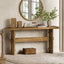 63" Console Table, Wood Entryway Table Sofa Table Behind Couch
