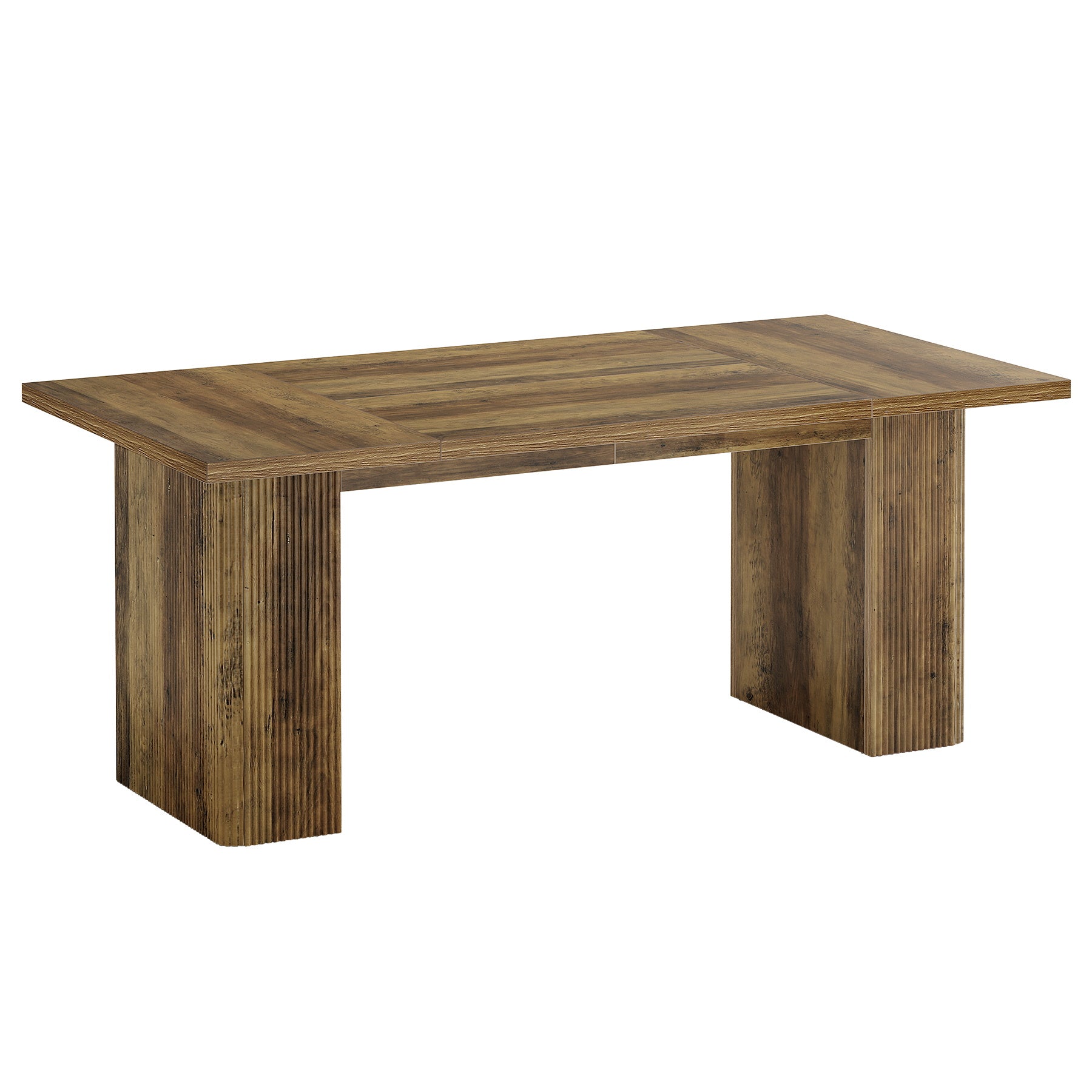 63" Dining Table,  Rectangle Farmhouse Kitchen Dinner Table for 4-6 People