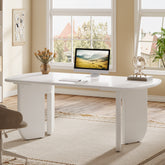 63" Executive Desk, Morden Computer Desk with Ample Space for Office 3