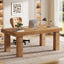 63" Executive Desk, Solid Wood Home Office Computer Desk with Sturdy Wooden Legs